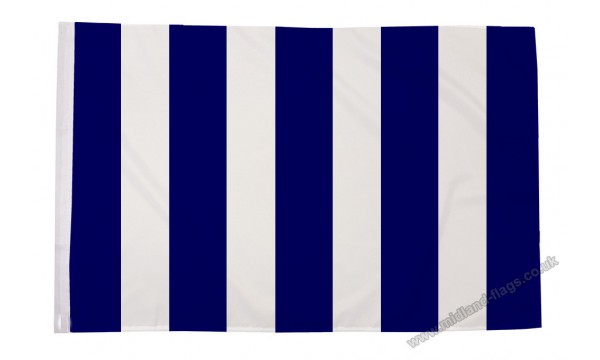 Navy Blue and White Striped Flag (Sleeved)
